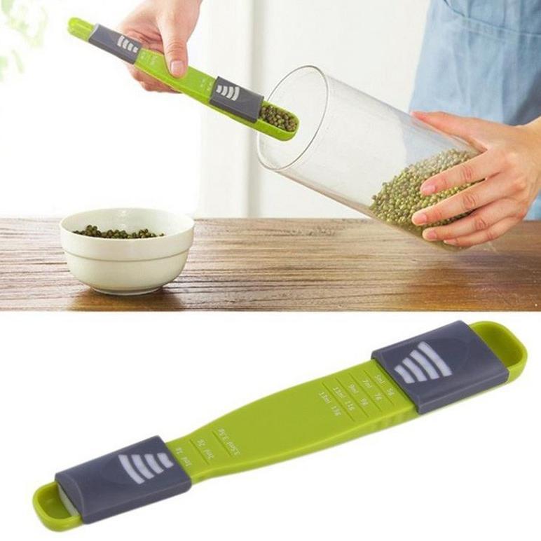 Sendok Takar Plastik Adjustable Measuring Spoon Multifungsi