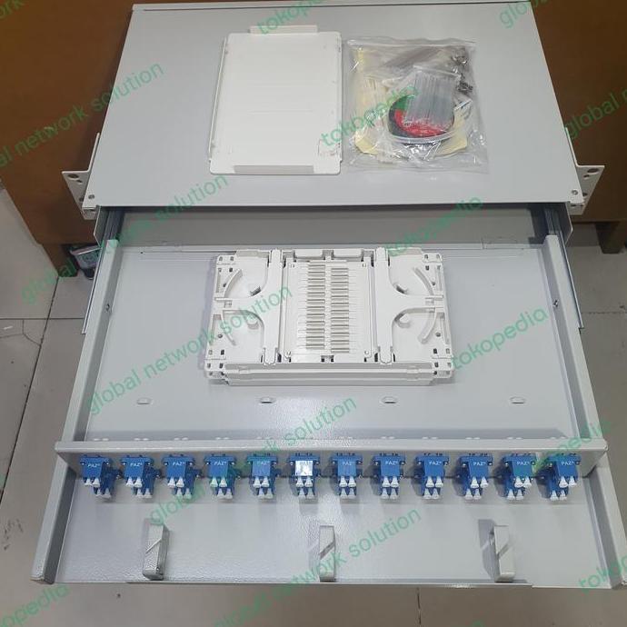 otb 48 core lc paz lengkap adapter, odf 48 core lc paz tanpa pigtail