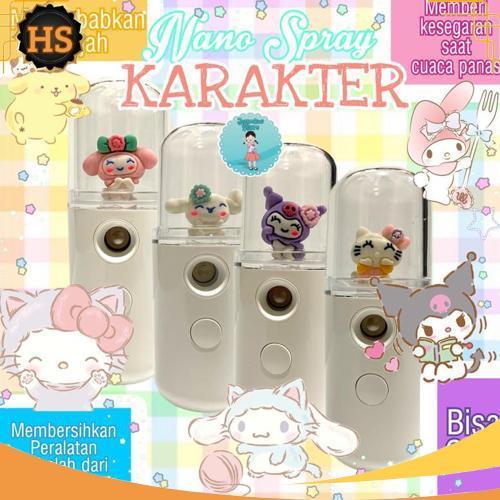 Langsung Kirim Nano Spray Sanrio/Nano Spray Karakter My Melody Cinnamon Roll Kuromi Pompom Purin/Mis
