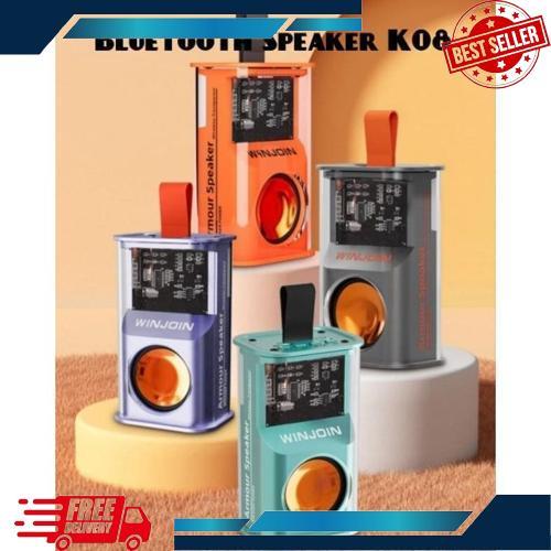 Baru Speaker Bluetooth K07 K08 Wireless Portable Speaker Transparent And With Led Display
