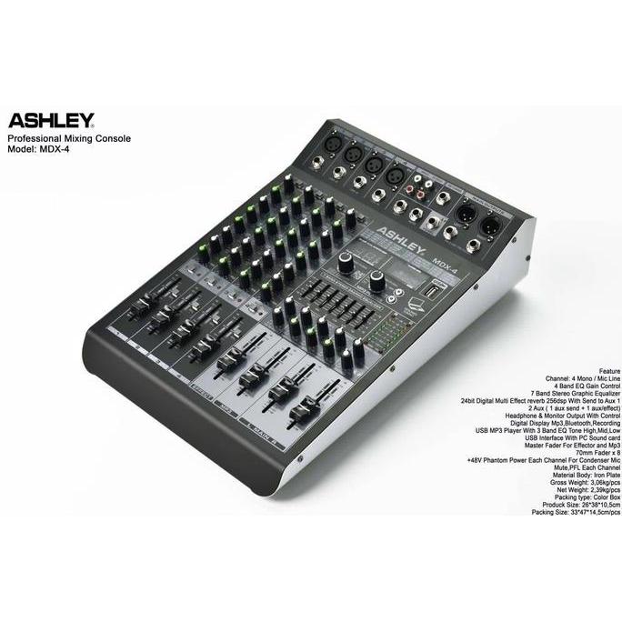 Mixer Ashley MDX 4 MDX4 ORIGINAL