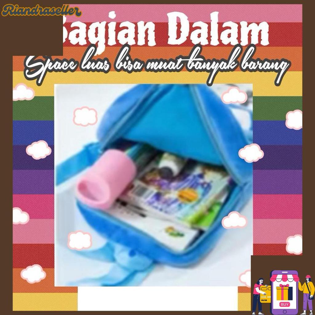 High Quality Ransel Anak Karakter Bahan Lembut 2 Resleting/Ransel Tk/Ransel Playgroup/Ransel Balita/