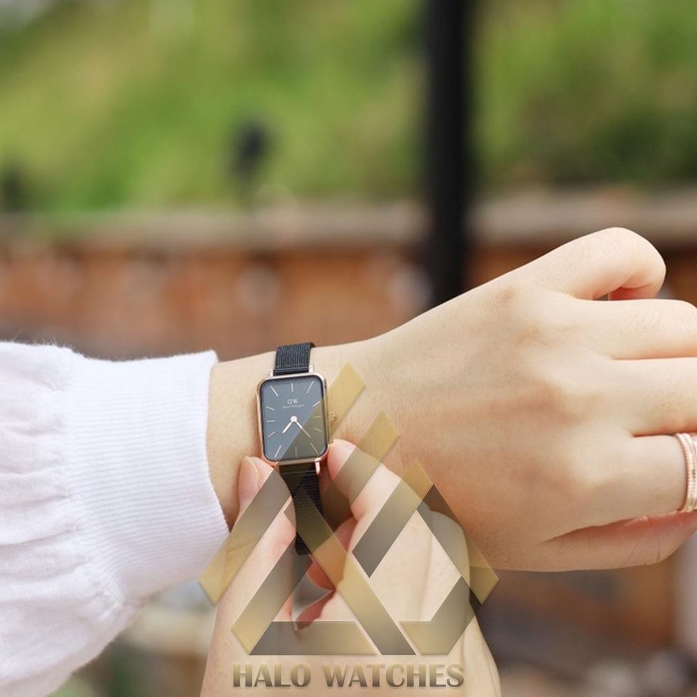 (ORIGINAL 100%) Jam Tangan Wanita Daniel Wellington Original Quadro Pressed Analog Jam Tangan Keren 