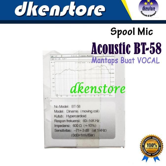 New- Spool Mic Acoustic BT58 Vocal Original