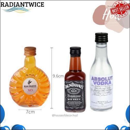 Viral Topper Miniatur Botol Bir Whiskey Heineken Vodka Roko Untuk Hiasan Kue Dekorasi Meja Beer Wisk