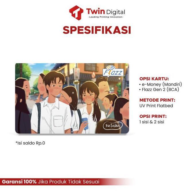 Custom E-Toll Flazz BCA E-Money Mandiri Card- Kartu Toll Edisi Movie's