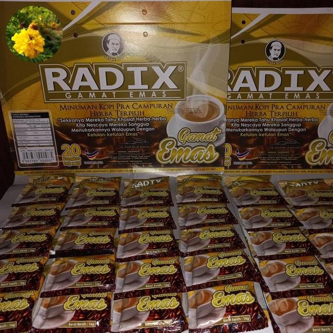 Radix Gamat Emas HPA 20 Sachet JAMIN ORI