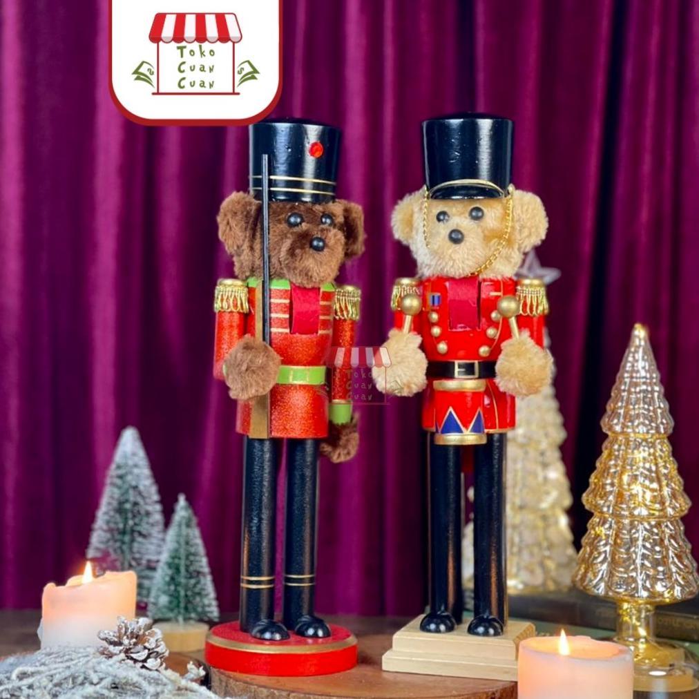 Sukmadhani.Id Tcc Christmas Nutcracker Soldier Patung Natal Dekorasi Natal Hiasan Natal Impor Akseso