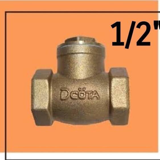 Check valve 1/2 inch Kuningan Swing check valve 1/2" kuningan