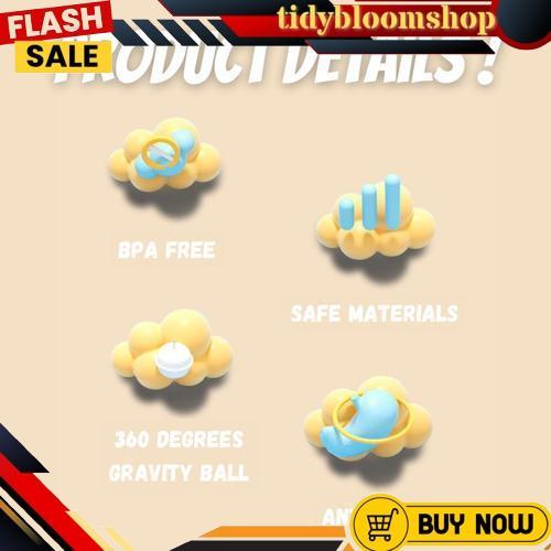 Diskon Either.Id - Botol Minum Anak/Botol 2 In 1 Dot Dan Sedotan/Karakter Rabbit Bear Tutup Clip/Imp