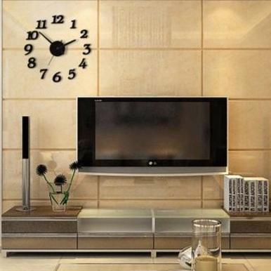 Jam Dinding Besar Unik Tempel Jam Dinding Tembok Diy Giant Wall Clock