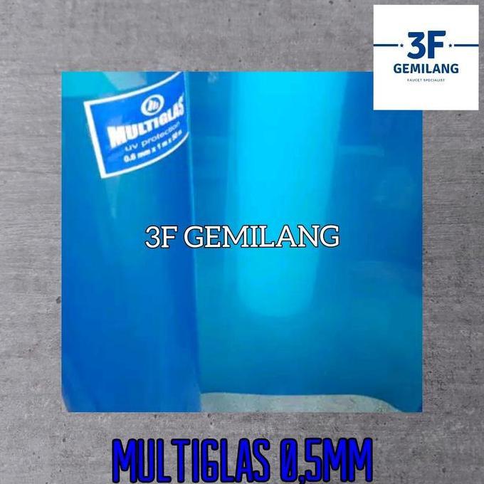 Fiber Pelapis Plastik Penutup Pagar Rumah POLOS Tebal 0.5mm Meteran