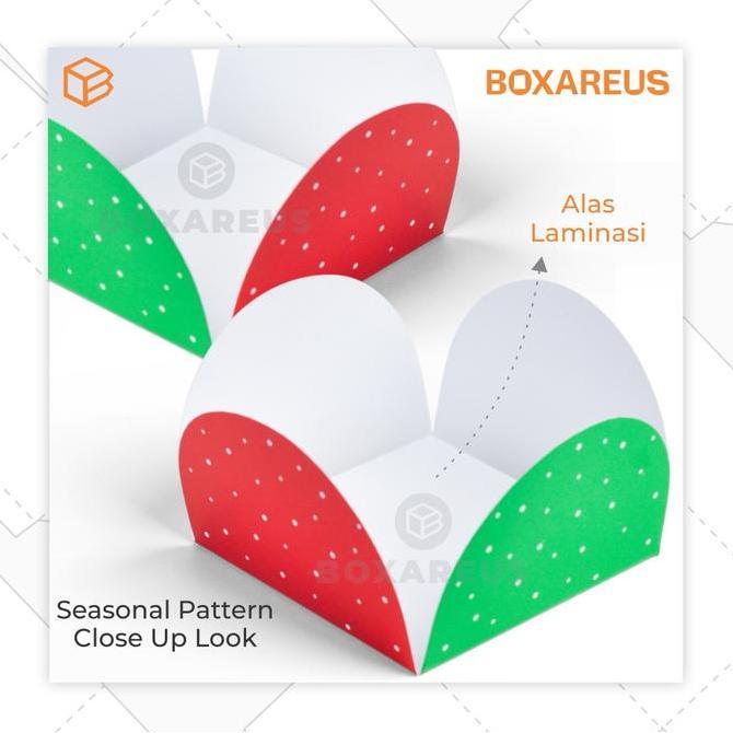 Grosir Dus Mika Natal Pie Packaging Christmas Box Sekat 8 Fruit Tart Dus Kue | Wb Pie 8