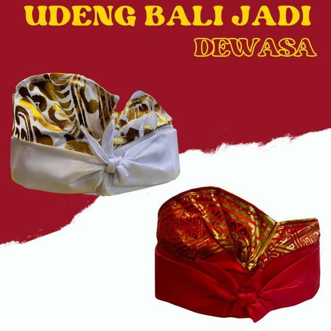 Udeng Bali Jadi Prada Merah Putih DEWASA