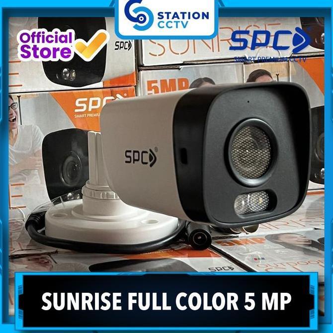 Spc Sunrise Outdoor Full Color 5 Mp / Cctv Camera Colorvu 5 Mega Pixel