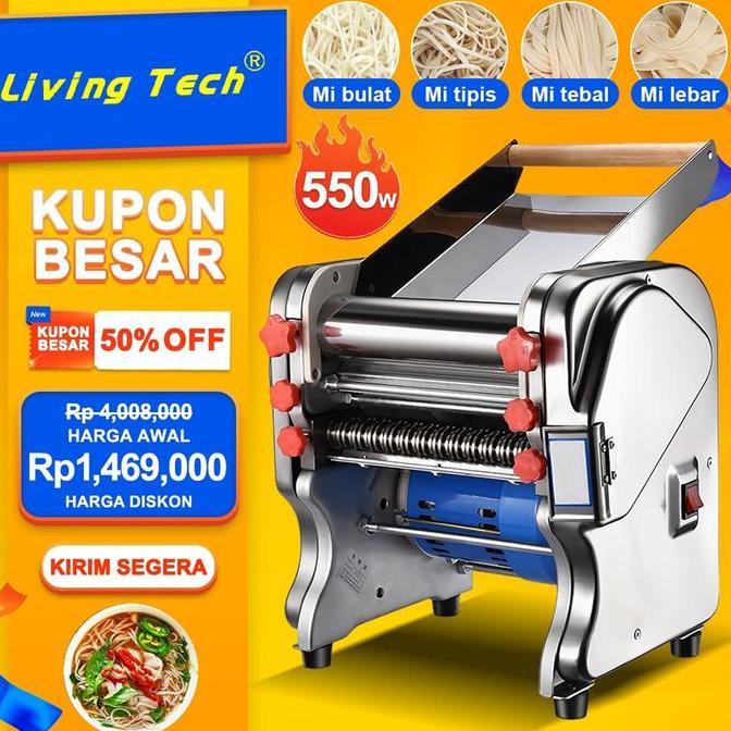 Terlaris Living 550W Mesin Pembuat Mie Elektrik/Mesin Mie Listrik Gilingan Mie Listrik Otomatis Mesi