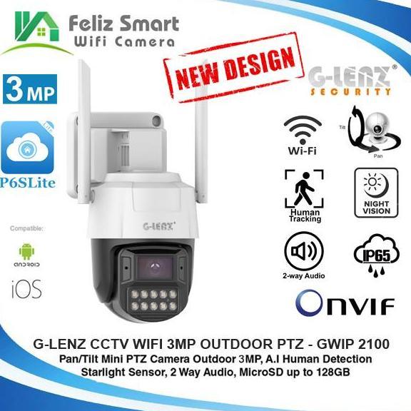 Glenz Smart Ip Camera Wifi Outdoor Cctv - Gwip 2100 (Full Hd 2Mp )