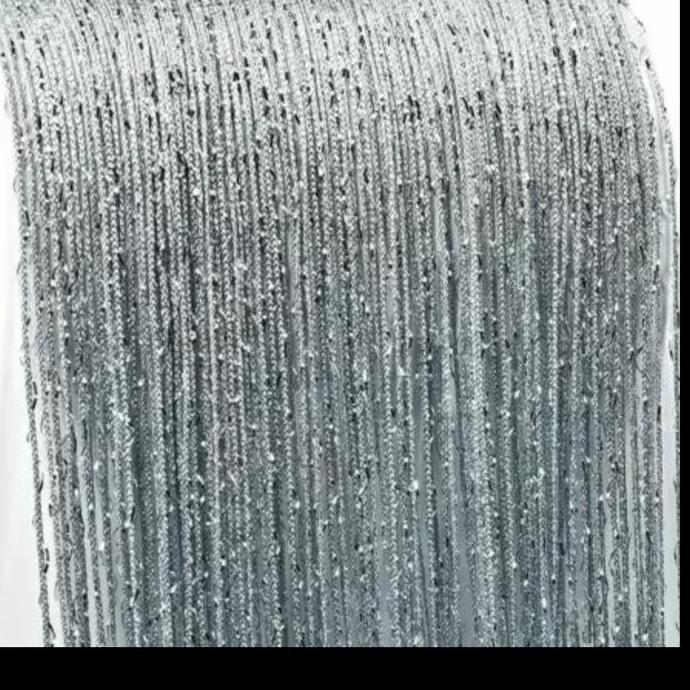 NEW TIRAI BENANG SILVER GLITTER 3X3 ORI