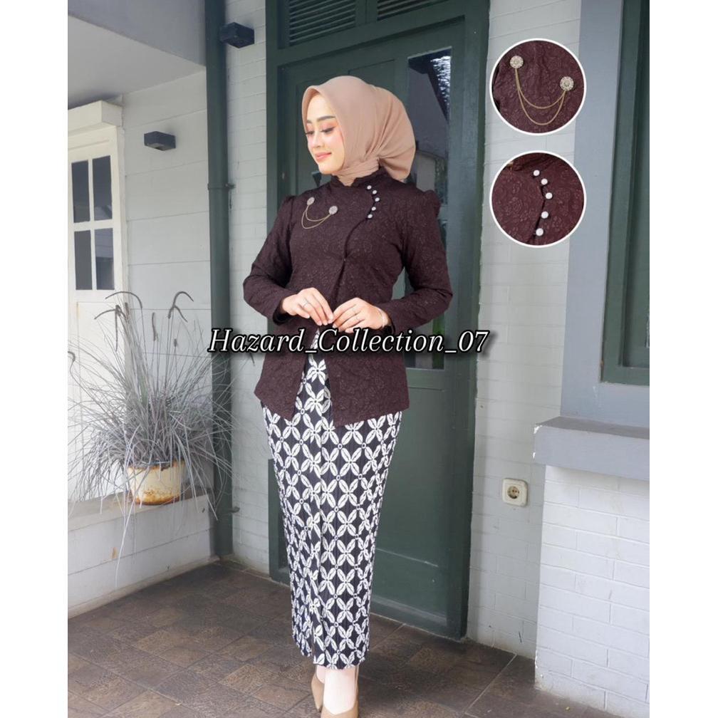 Janggan Kretek Viral - Kebaya Janggan Gadis Ayu Jawa Elegan - Janggan Tunik Modern Kebaya Wisuda Ter