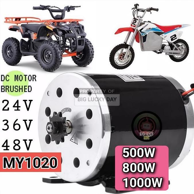DINAMO MY1020 24V 36V 48V 500W 800W 1000W DC MOTOR BRUSHED SKUTER ELEKTRIK MOTOR MINI TRAIL ELECTRIC