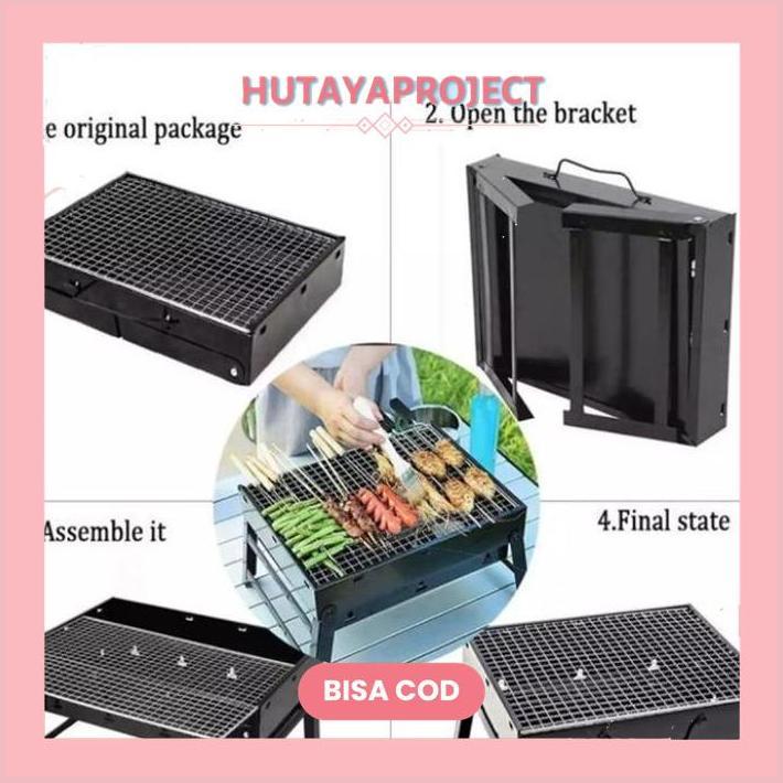 df-7 Panggangan Portable Lipat Griller BBQ Alat Bakaran Sate Serbaguna Original