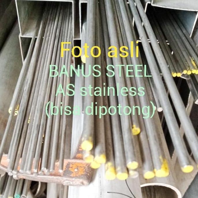 AS stainless 304 5 mm x 1 meter 304 as shaft bulat solida