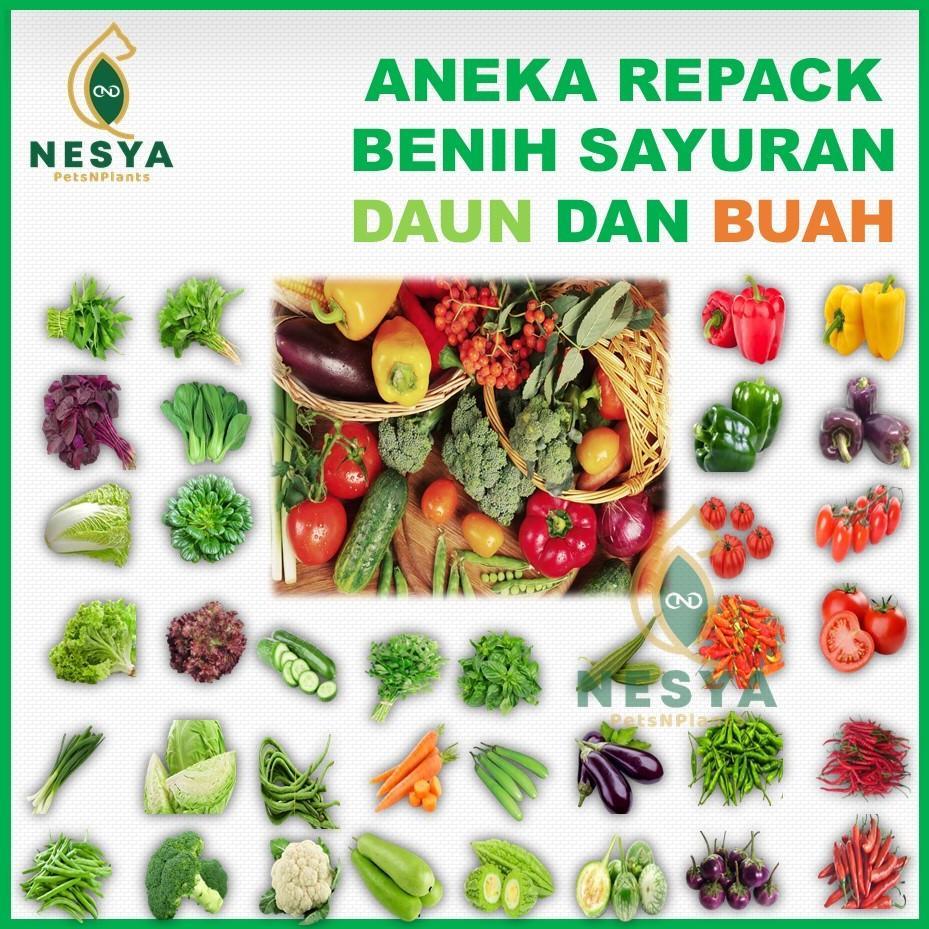 Promo Cod Benih Sayur Sayuran Daun Buah Rumahan Lengkap Berkualitas - Benih Sayur 