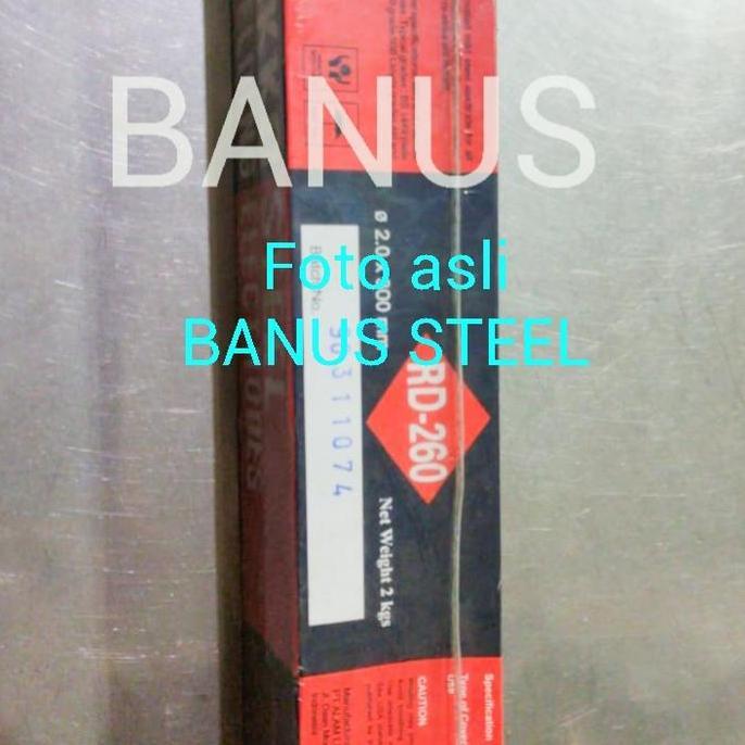 Kawat las 3,2 mm Nikko Steel kawat las besi cantum per KG