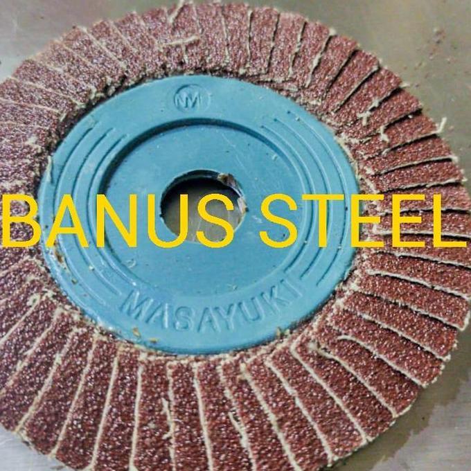 Amplas susun grid 320 80 dia 4 inch flap disk amplas susun grit 80 320