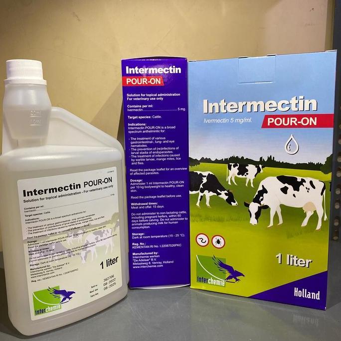 Ready stock Intermectin pour on 1 liter 1000 ml dufamec