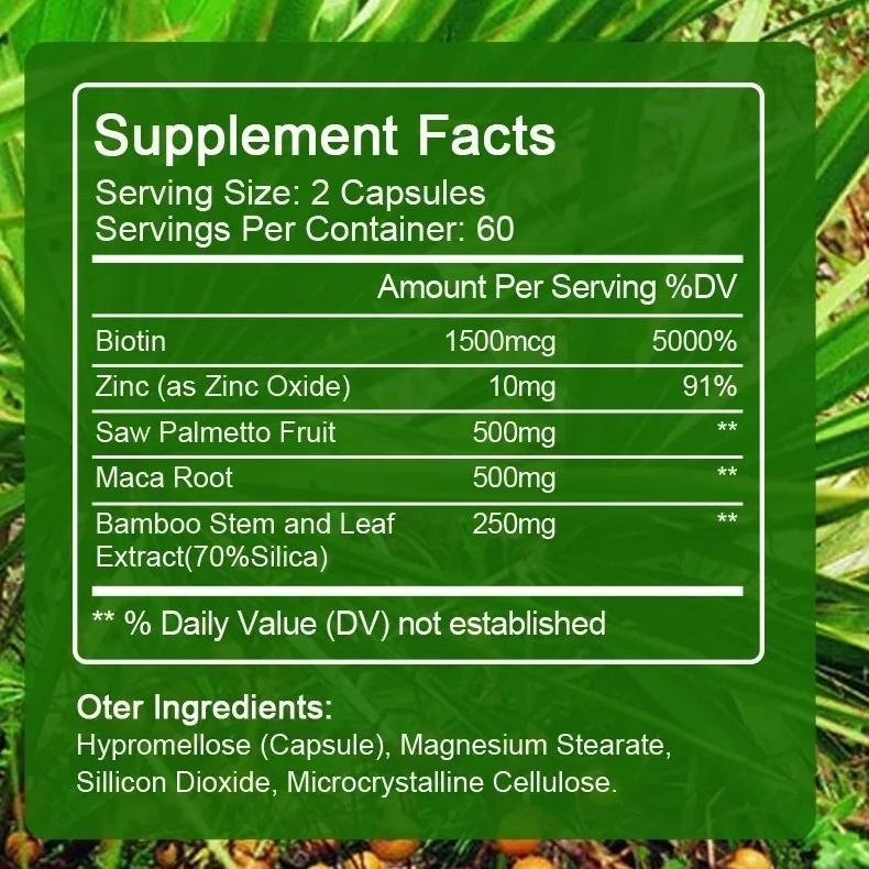 (Promo) Saw Palmetto 500Mg + Biotin Zinc 120 Kapsul Obat Prostat Original