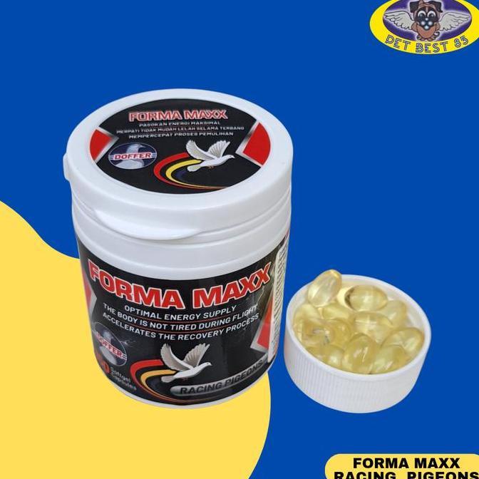 Forma Maxx 150 Capsule Vitamin Burung Racing Pigeons Energy Optimal / Tidak Mudah Lelah Terbang / Re