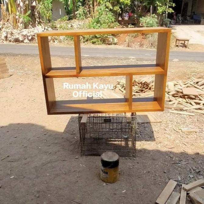 RAK BUKU FJL LAMINASI KAYU JATI TPK