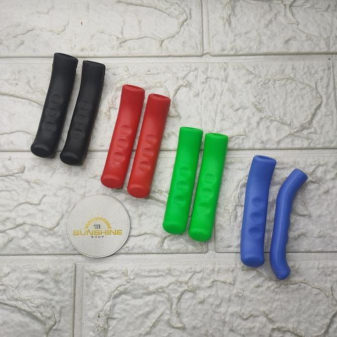 Cover Karet Pelindung Handle Rem Sepeda MTB BMX Lipat Brake Lever Protector Sepasang