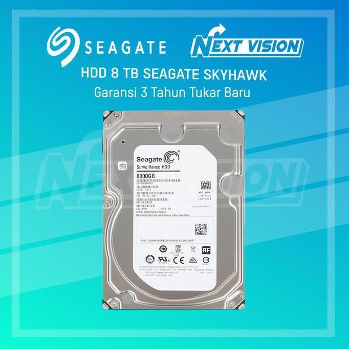 SEAGATE - HDD SEAGATE SKYHAWK 8TB GARANSI 3 TAHUN