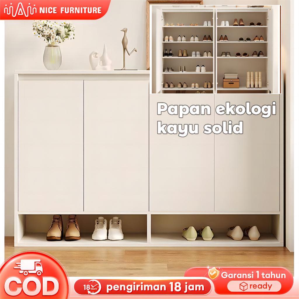 Rak Sepatu/Lemari Sepatu/Lemari Sepatu Minimalis/Rak Sepatu Kayu/Papan Ekologi Kayu Solid