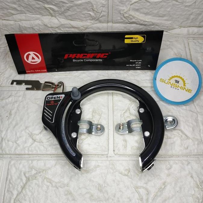Kunci Gembok Sepeda Bicycle Lock PACIFIC M321 Seli Lipat Folding Bike CTB Mini Balap Siera
