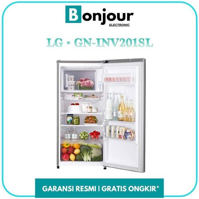 Promo Kulkas Lg Inverter 1 Pintu Gn-Inv201Sl 169 Liter Gn Inv201Sl Lg Kulkas