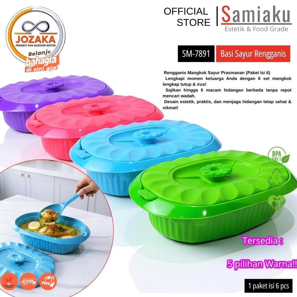 [Samiaku] Prasmanan set 6 set wadah saji plastik oval medium PREMIUM COD