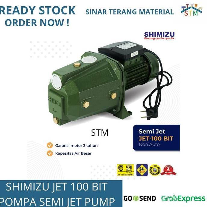 Pompa Air Shimizu Jet 100 Bit Tanpa Otomatis / Mesin Pompa Shimizu / Semi Jet Pump Murah