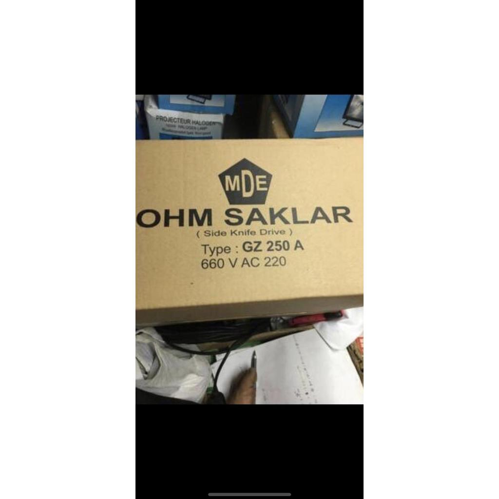 Promo OHM Saklar MDE 250A 250 ampere GZ MDE Diskon