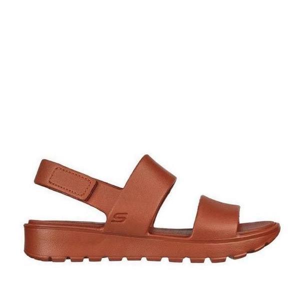 Skechers Footsteps Sandals Wanita Brown Flat Original