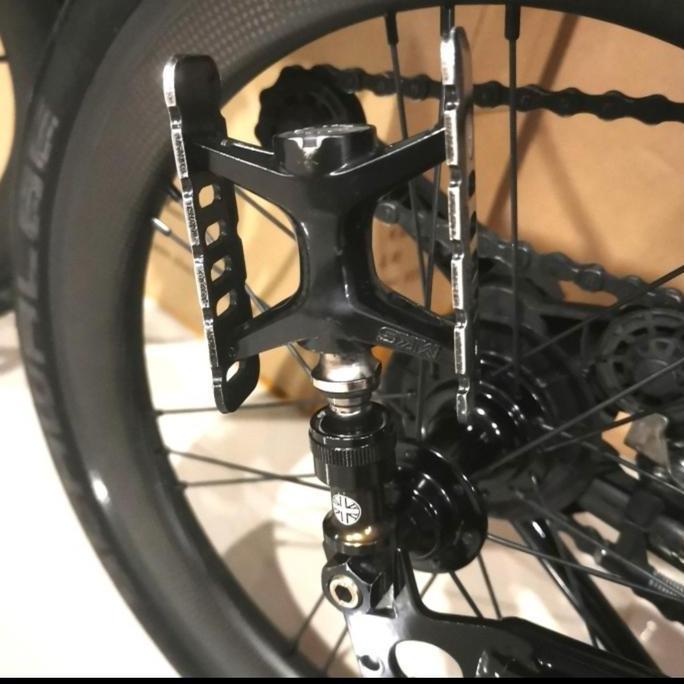 Pedal holder QR union Jack for MKS