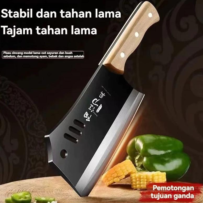 Pisau Dapur Profesional Tajam Cocok untuk Daging, Ikan, dan Sayuran