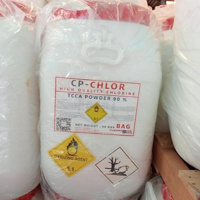 Miliki Tcca Bubuk / Kaporit Bubuk / Klorin Bubuk 90% Kemasan 50Kg Gojek Only