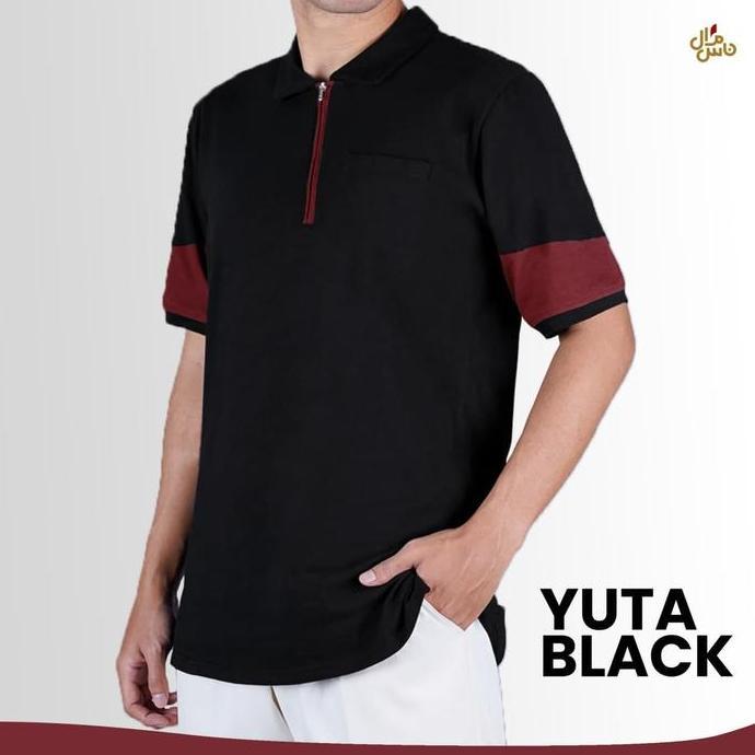 Kurta Kaos Pria Koko Navy Koko Hitam Dewasa Lengan Pendek Bahan Kaos Terlaris