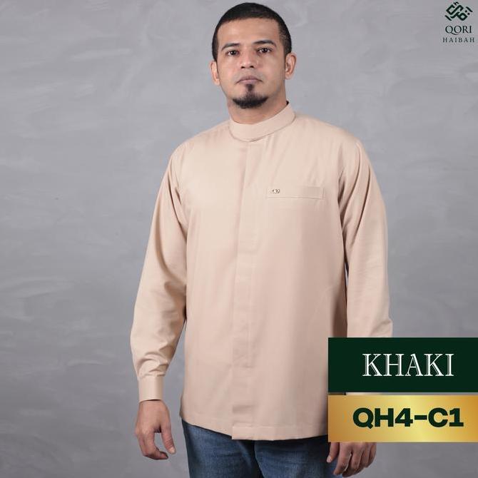 Qori Apparel HAIBAH Baju Koko Casual (Lengan Manset) QH4 Terlaris