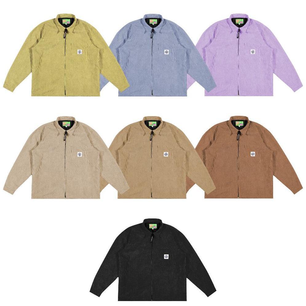 Shining Bright Light Corduroy Work Jacket - Multi Color