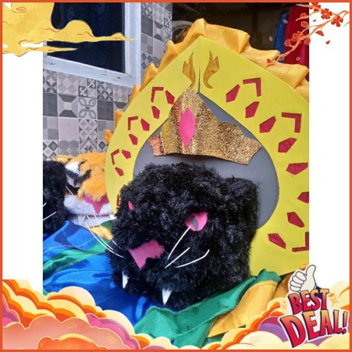 BARONGAN MACAN HITAM LENGKAP DENGAN KAIN ANAK DSKN11