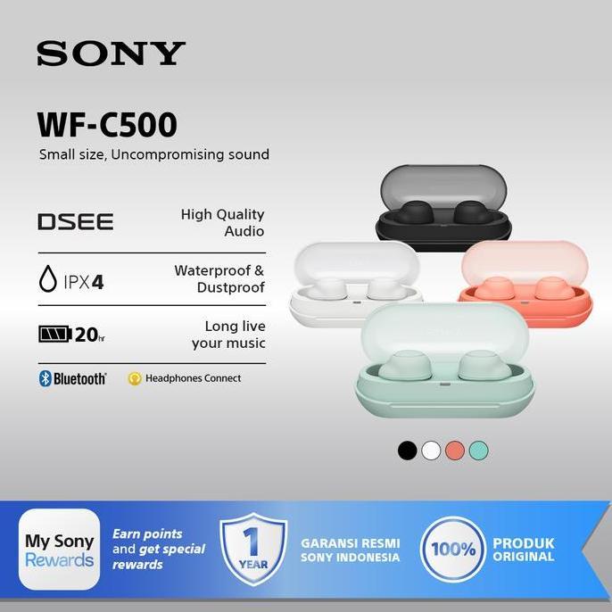 Sony Wf-C500 Truly Wireless Headphones / Wfc500 / Wf C500